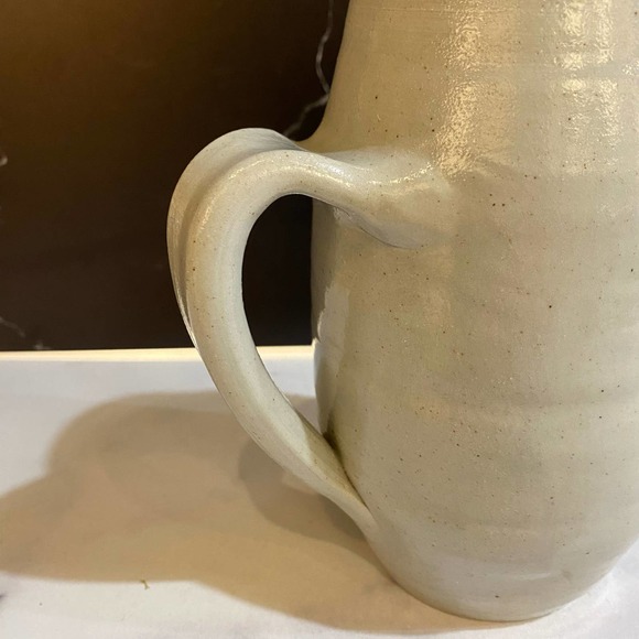 Williamsburg pottery water pitcher 6 1/2” tall - Picture 3 of 5